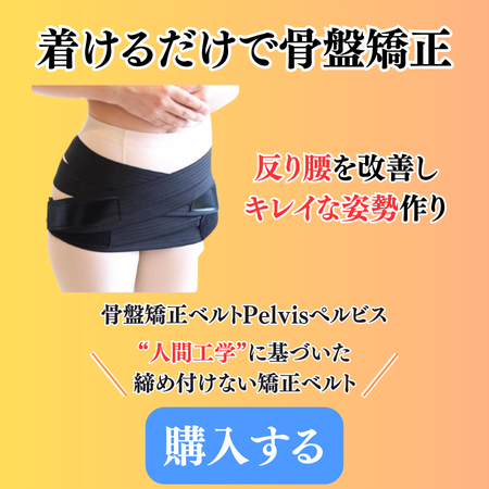 骨盤ベルトPelvisぺルビス|反り腰を矯正できる唯一の骨盤ベルト - 向日